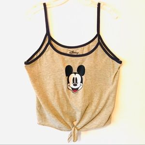 NWOT MICKEY MOUSE SPAGHETTI STRAP TIED TANK